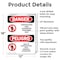Signmission Construction Area Authorized Only Bilingual Danger Sign, Aluminum, 12in W x 18in L, 2PK OS-2PACK-DS-A-1218-VS-1095 - alternate 4